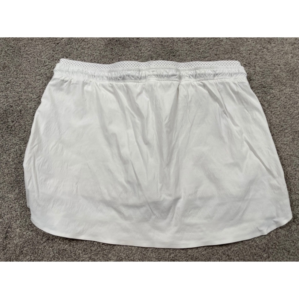 Athleta Skort Womens 16 White Crest Skirt Athletic Lined Ripstop Golf Tennis - Picture 2 of 7